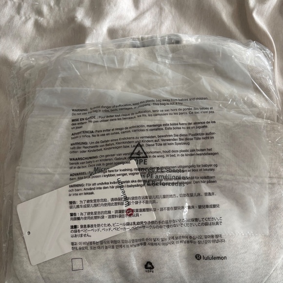 NWT Lululemon Scuba Oversized Half-Zip Hoodie - Heathered Bone/Gold (XS/S) - Picture 4 of 4